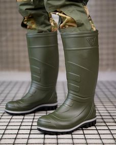 Гумові чоботи олива   ПП7868