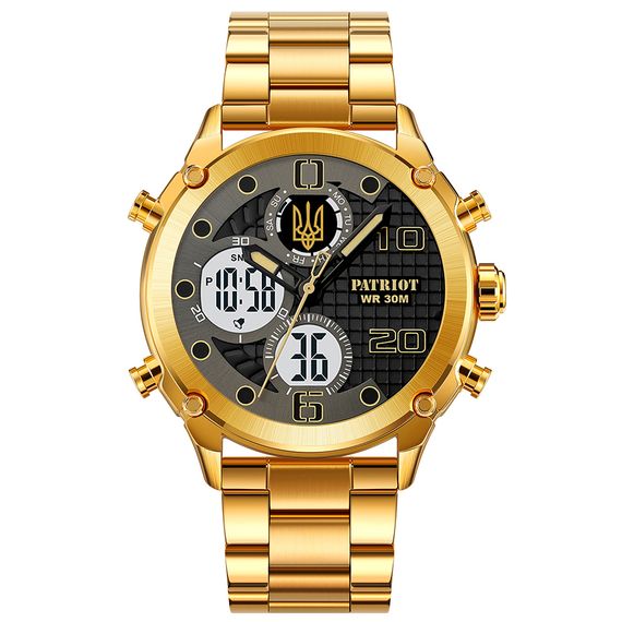 Patriot 017 Тризуб Золото Gold-Black-White Steel | Зображення 5