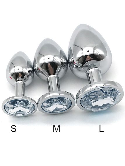 Набір анальних пробок Babydoll Універсальний. Сірий 1005-3 | Зображення 2