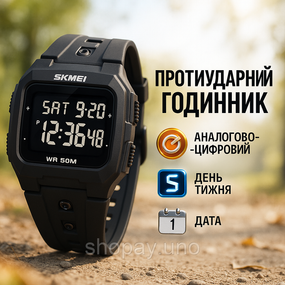 Годинник наручний чоловічий SKMEI 2186BKBK
