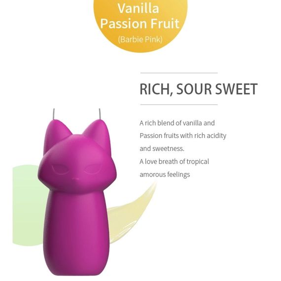 Свічка лисичка низькотемпературна Roomfun Barbie з ароматом ванілі та маракуї, фіолетово-малинова sexstyle | Зображення 1