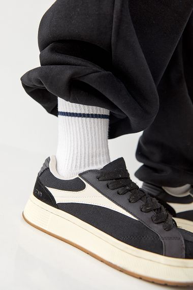 Теплий спортивний костюм із принтом - чорний цвет, L/XL (є розміри) | Зображення 3