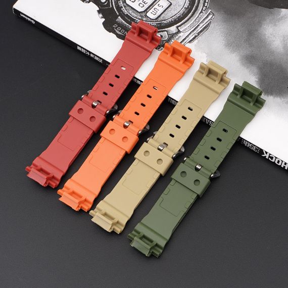 Ремешок для Годинник C2asio G-Shock DW-5600/6900/G-5600/GW-M5610 Red Black | Зображення 9