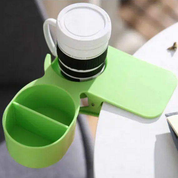 Підстаканник на прищіпці Clip On Table Holder Зелений