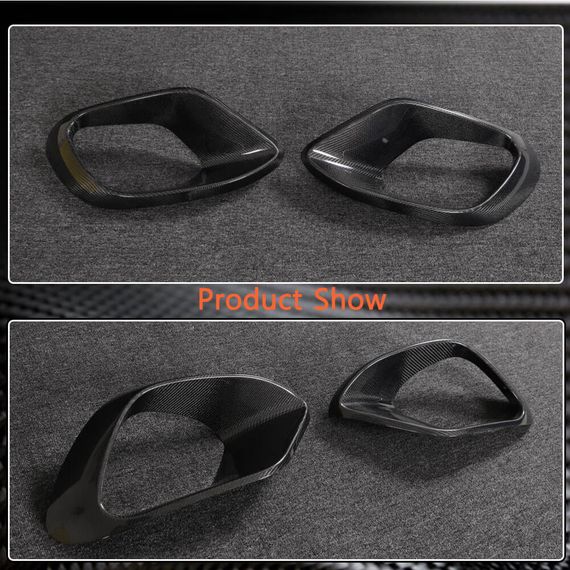 Накладки на передній бампер (для CLA45 AMG SD, Карбон) для Mercedes CLA C118 2019- рр | Зображення 2