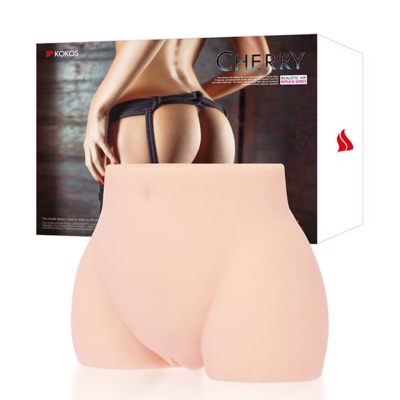 Мастурбатор-полуторс Kokos Cherry, два входи: вагіна і попка | Зображення 7