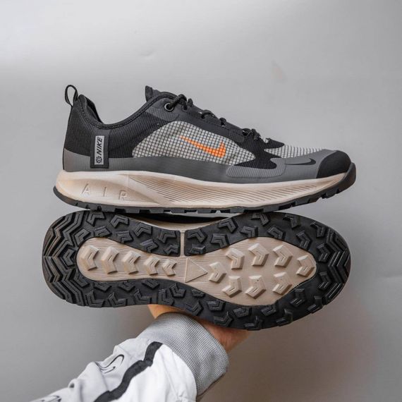 Демісезонні шкіряні кросівки Nike колір чорний/сірий | Зображення 7
