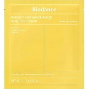 Нічна гідрогелева маска для обличчя Biodance Radiant Vita Niacinamide Real Deep Mask (34 g)