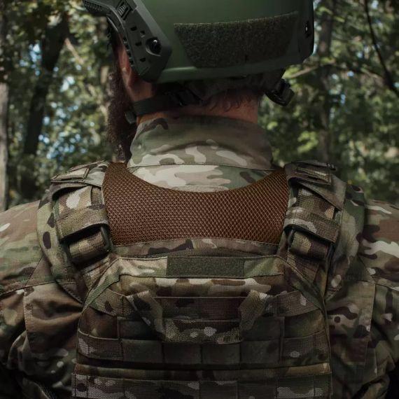 Демпфер плечовий Ukrarmor для плитоноски, накладки плечові амортизуючі Cordura, тактичний ЗСУ, страйкбол, колір Мультикам | Зображення 4