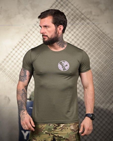 Тактична потоотводна футболка Покровськ oliva ПП4680 | Зображення 1