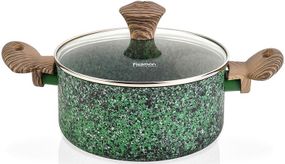 Каструля Fissman Malachite 4.7л з антипригарним покриттям EcoStone
