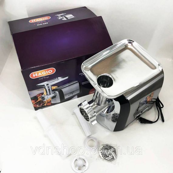 Електрична настільна м'ясорубка з насадками Magio MG-269 2400 W, М'ясорубки з реверсом IW-38 | Зображення 5