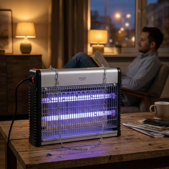 Знищувач комах Adler AD 7940 електрична лампа від комарів і мух UV до 150 м² | Зображення 3