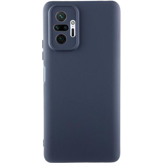 Чохол TPU GETMAN Liquid Silk Full Camera для Xiaomi Redmi Note 10 Pro / 10 Pro Max Синій / Midnight Blue
