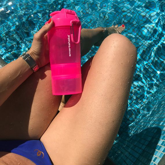 Шейкер спортивний SmartShake Original2GO 600ml Neon Pink | Зображення 5