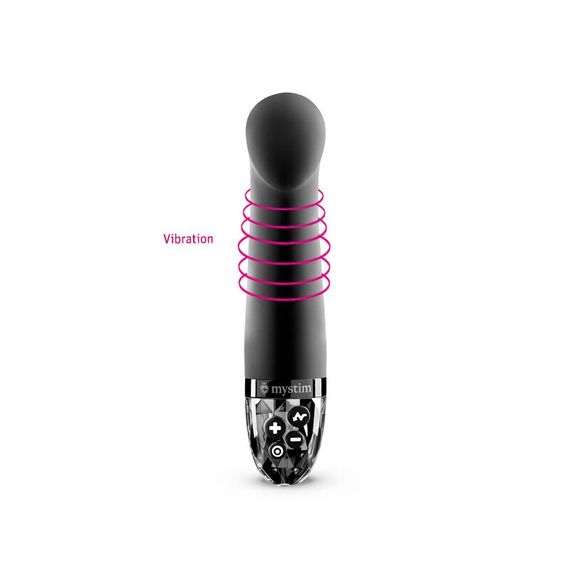 Вібратор для точки G з електростимуляцією Mystim Right on Ron Black Edition | Зображення 5