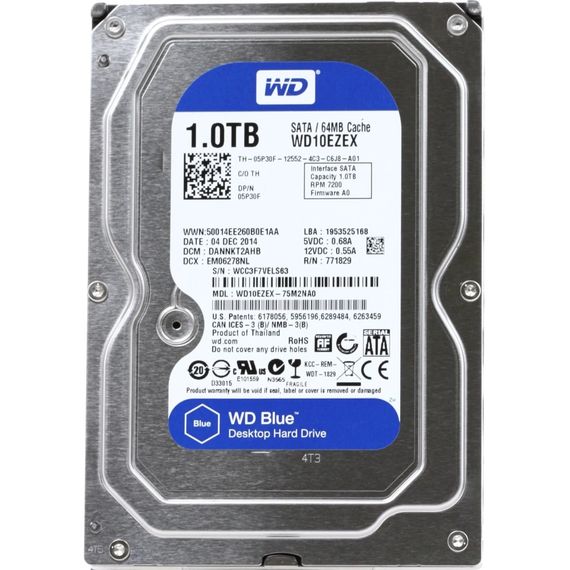 Жорсткий диск Western Digital Blue 1TB (WD10EZEX) 7200rpm, 64MB