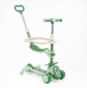 Самокат 5в1 FL-7036 Skyper, колеса PU 125х40мм зі світлом, музика та підсвічування платформи, в коробці (6900066387401)