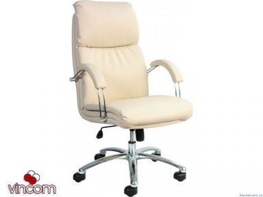 Кресло Новый Стиль NADIR steel chrome comfort (Кожа Люкс LE)