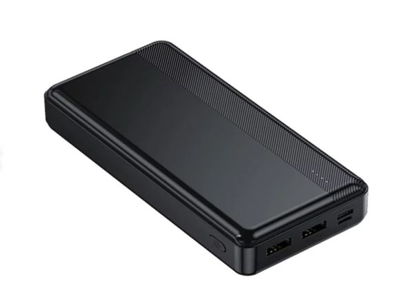 Павербанк зовнішній акумулятор XPRO YB134 20000mAh з індикацією зарядки чорний (24410-DCA0048) | Зображення 2
