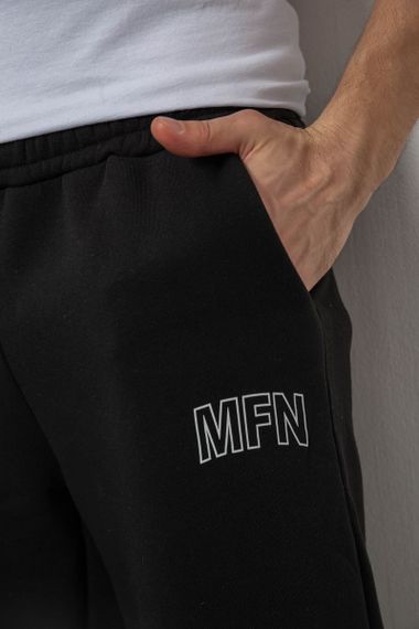 Спортивные штаны мужские на флисе, цвет черный, 238R01908 | Зображення 4