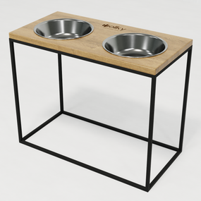 Миски на подставке для больших собак Hollky Base XL40 (2 × 1,8 л) BXL40-522640-BLNT