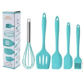 Набір кухонного приладдя kitchenWare OldBro 5 предметів Бірюзовий