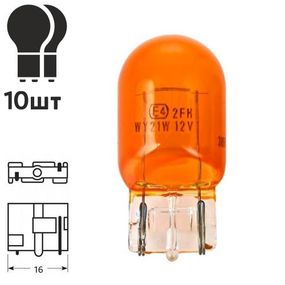 Лампа PULSO/габаритна T20/W3x16d/WY21W 12В/21Вт amber/1 конт