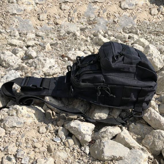 Практична чоловіча сумка слінг, Чоловіча стьобана сумка через плече, Сумки-месенджери поштарки KQ-34 | Зображення 5