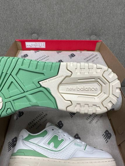Кросівки жіночі N-ew B-alance 550 White Green New | Зображення 3