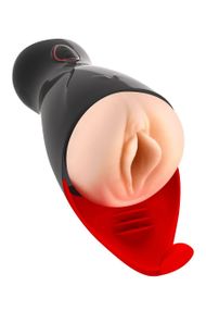 Премиум-вибромастурбатор Real Body - Real Sucking Pussy 2, всасывание, звук, стимуляция промежности