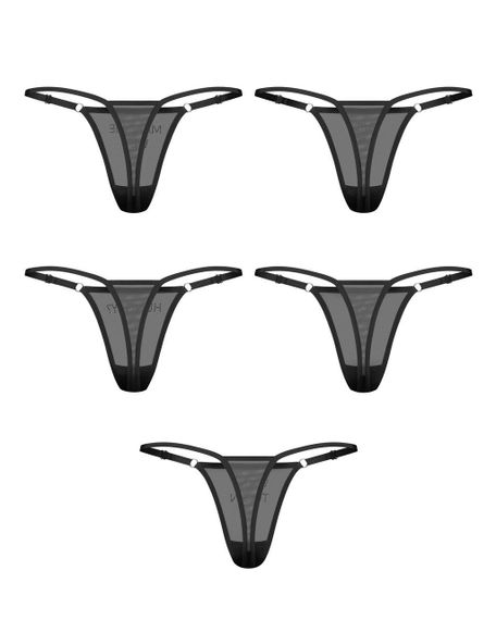 Набір трусиків Obsessive Violami 5-pack thong L/XL Sex Aura | Зображення 1