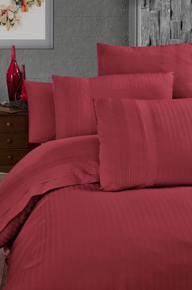 Постельное белье First Choice Ranforce Deluxe DARK 200 х 220 см Gala Red | Зображення 1