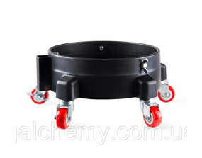 Візок під відро на коліщатках, чорний SG0125, SGCB