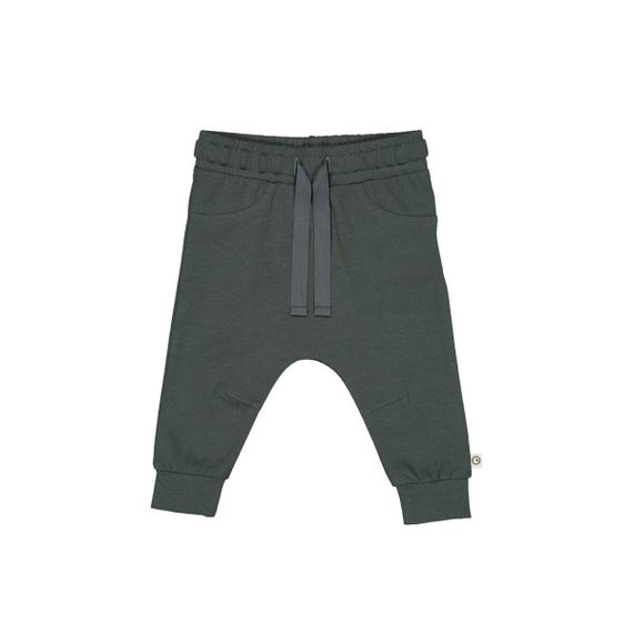 Дитячі штанці для новонароджених хлопчиків Green Cotton 80 см Темно-зелені (25111282)