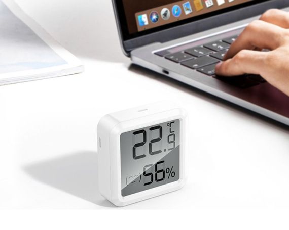 Термогігрометр HOCO HX40 з LCD дисплеєм, вимірюванням температури та вологості - White | Зображення 4