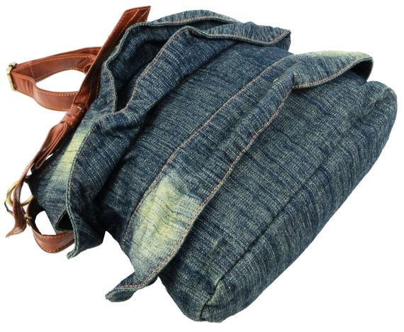 Женская  сумка Fashion jeans bag темно-синяя | Зображення 8