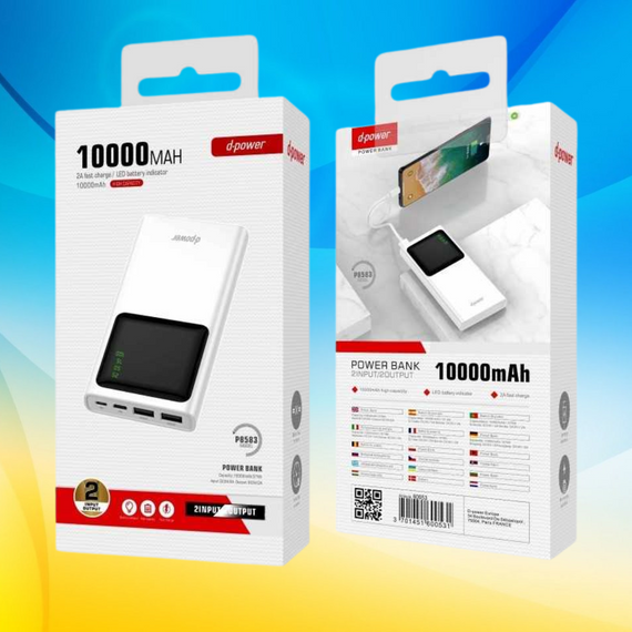 PowerBank 10000mAh, d-power. Павербанк 10000, повербанк. Оригінал
