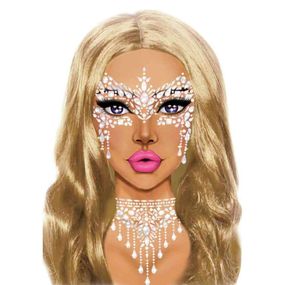 Наклейки для лица Diamond Sticker Masquerade White Leg Avenue sexstyle