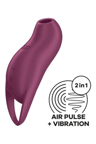 Кліторальний стимулятор із повітряними імпульсами Satisfyer Pocket Pro 1 фіолетовий Sex Aura
