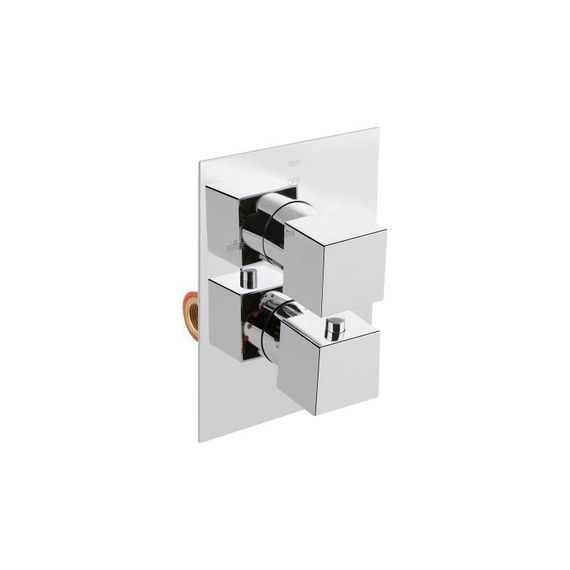 Душова система універсальна Qtap Aquarius термостатична прихованого монтажу на два споживача QTAQA65T103NGC Chrome | Зображення 2