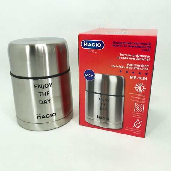 Ланч бокс для детей Magio MG-1034 600 мл, Термос для горячих блюд, Двойной термос JY-923 для еды | Зображення 2