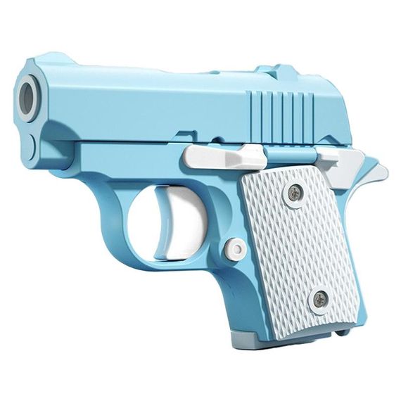 Дитячий іграшковий пістолет-антистрес Blue / White