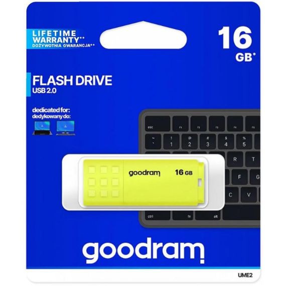 Flash Drive Goodram UME2 16 GB (UME2-0160Y0R11) Yellow | Зображення 2