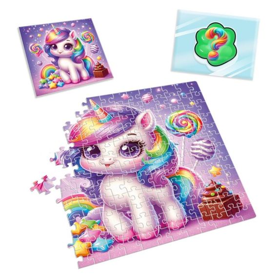 Детские пазлы с сюрпризом "Единорожка"2 VT8030-02, 180 деталей | Зображення 2