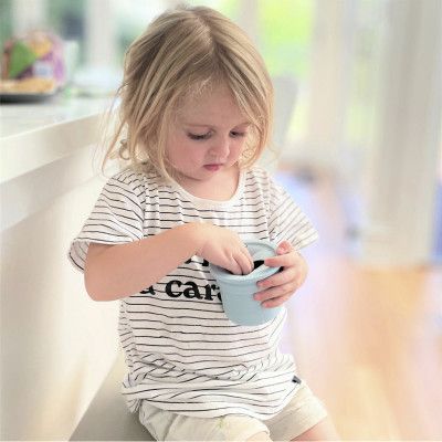 Поильник-непроливайка MinikOiOi Sip+Snack (Aqua Green/Powder Grey) (101100107) | Зображення 2