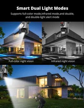 Вулична охоронна WiFi камера відеоспостереження Dual Lens 8MP Anran AR-C2M-W (234568441_1135) | Зображення 3