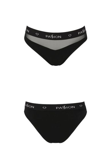 Трусики с прозрачной вставкой Passion PS006 PANTIES XL, black sexstyle | Зображення 1