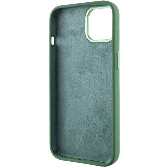 Чохол Silicone Case Metal Buttons (AA) для Apple iPhone 12 Pro Max (6.7") Силікон, Зелений/Clover | Зображення 4