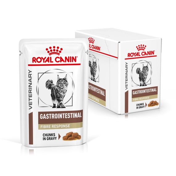 Вологий корм для котів із проблемами ШКТ Royal Canin Gastrointestinal Fibre Response Feline, 85 гр | Зображення 1